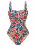 Positano Bloom Floral One-Piece Swimsuit – Multicolor