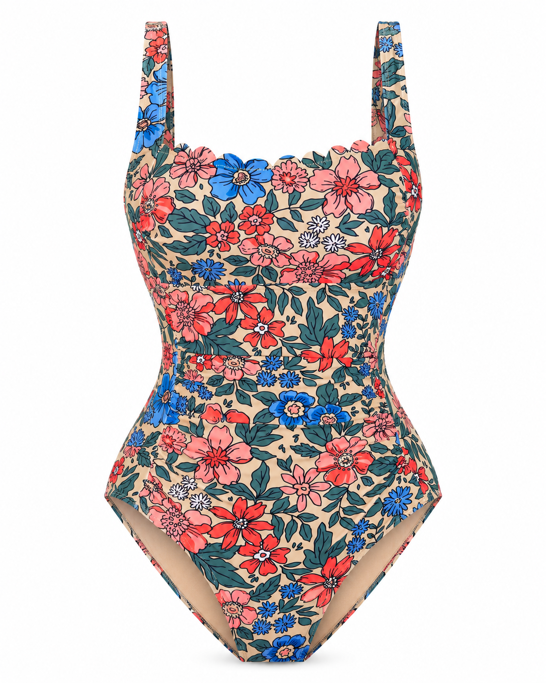 Positano Bloom Floral One-Piece Swimsuit – Multicolor