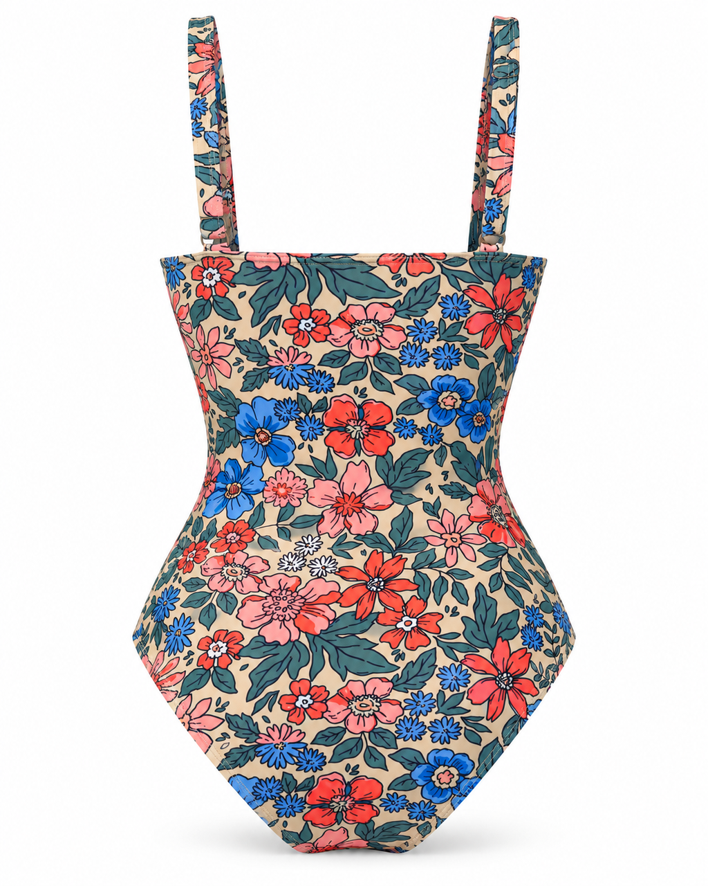 Positano Bloom Floral One-Piece Swimsuit – Multicolor