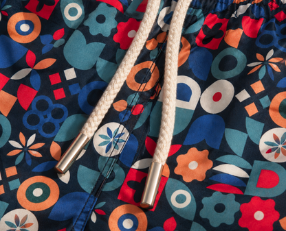 SS26 Men Swim Short - Multicolor Pattern — FUN