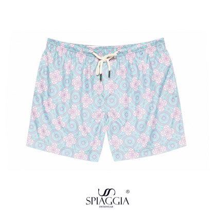 SS26 Men Swim Short - Pastel Pattern — Laguna