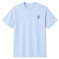 Sky Blue T-Shirt with Blue Jellyfish Embroidery